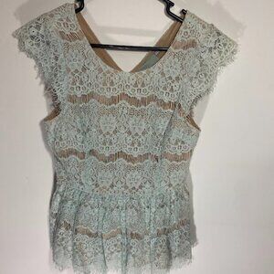 Anthropologie Maeve Katrine Lace Blouse